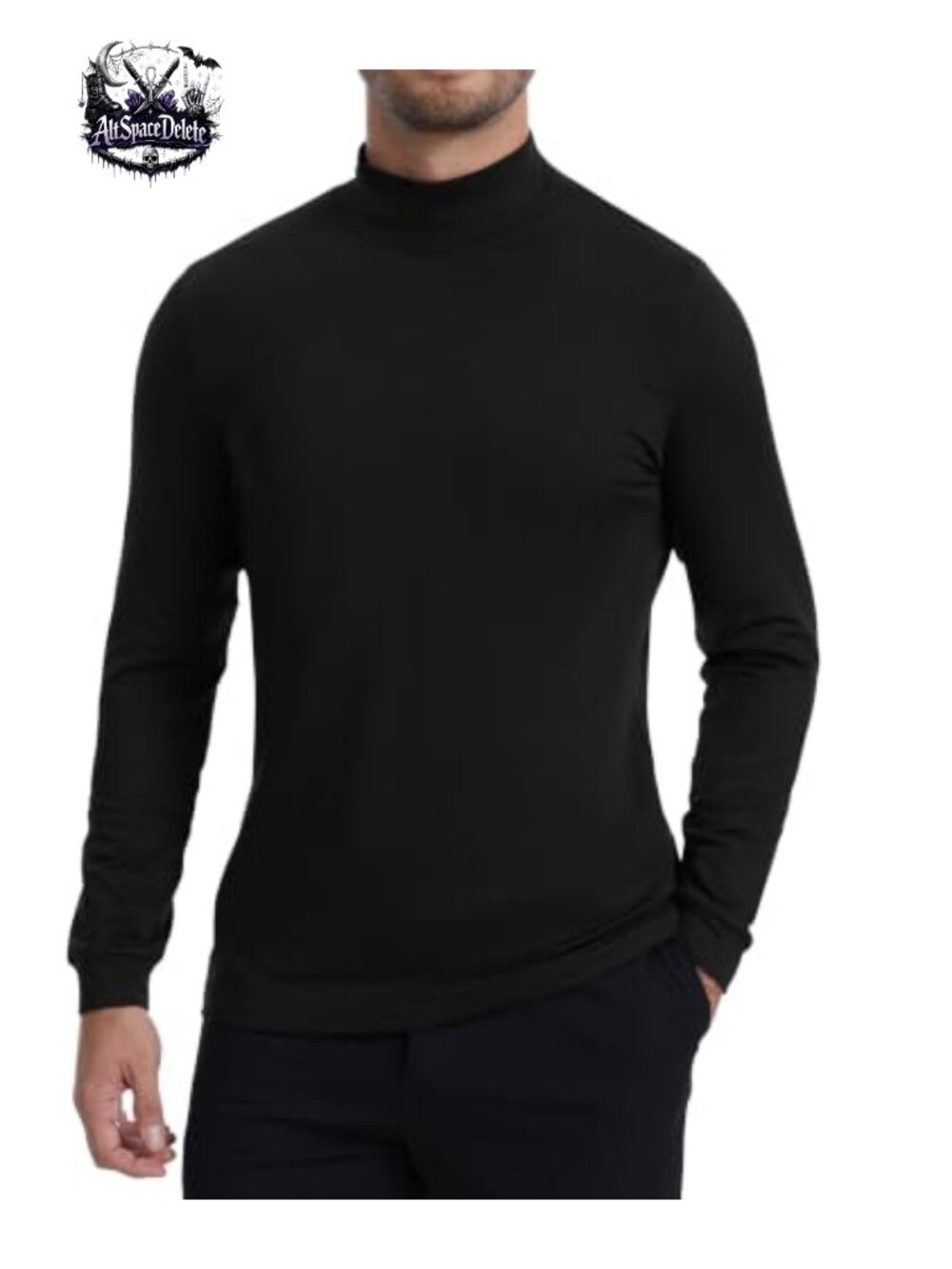 Mock Turtleneck Thermal Shirt Fleece Lined Base Layer Long Sleeve